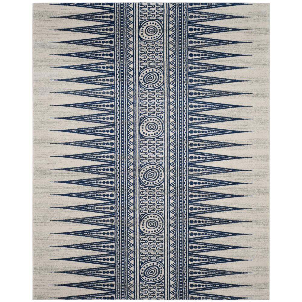 EVOKE, IVORY / BLUE, 8' X 10', Area Rug, EVK226C-8. Picture 4