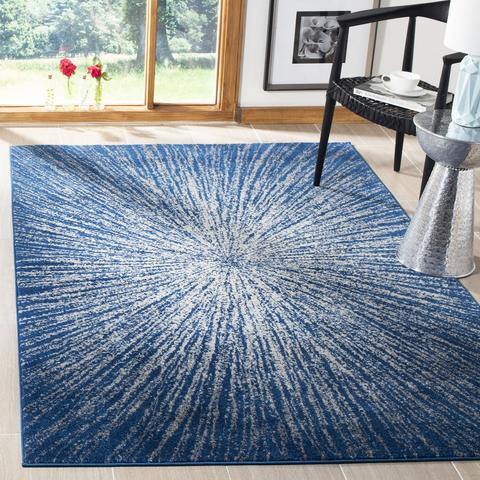 EVOKE, NAVY / IVORY, 4' X 6', Area Rug, EVK228N-4. Picture 3