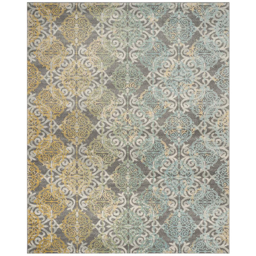 EVOKE, GREY / IVORY, 11' X 15', Area Rug, EVK230D-1115. Picture 1