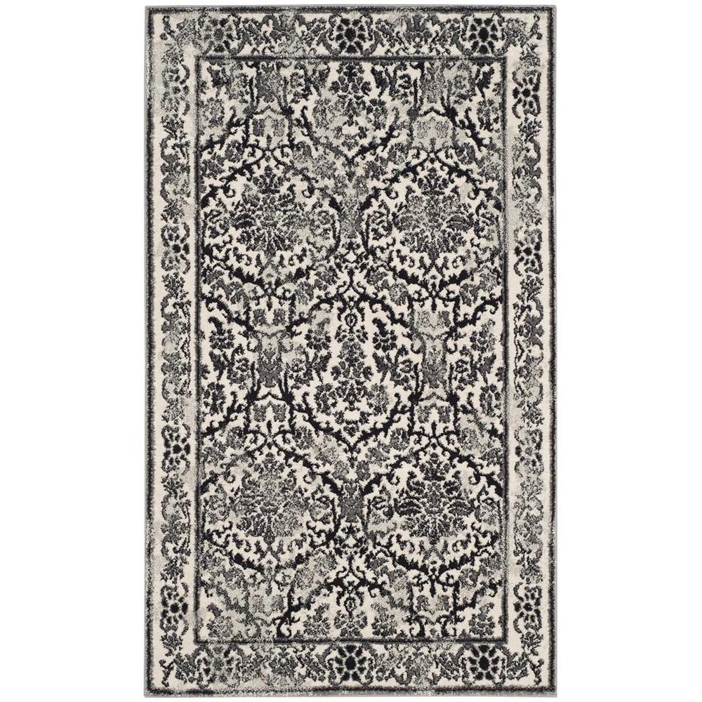EVOKE, IVORY / GREY, 2'-2" X 4', Area Rug, EVK242D-24. Picture 1