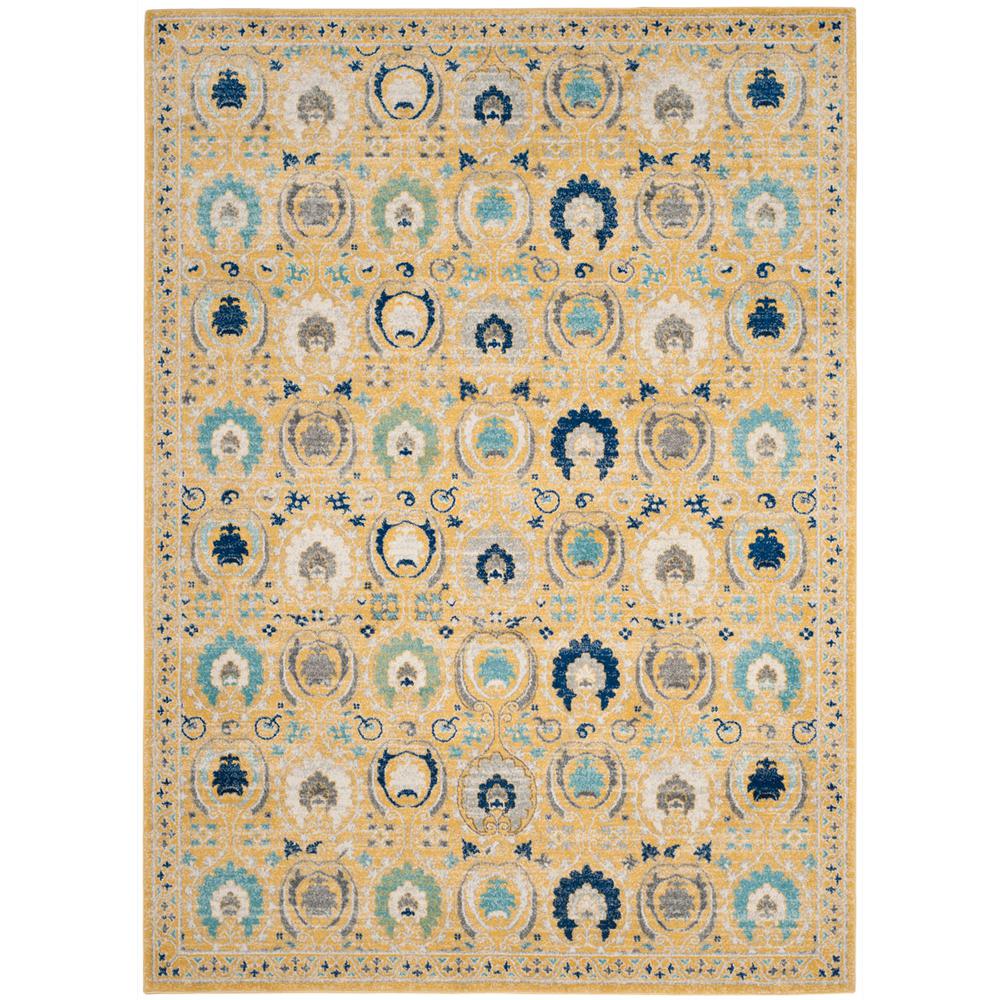 EVOKE, GOLD / IVORY, 6'-7" X 9', Area Rug, EVK251B-6. Picture 1
