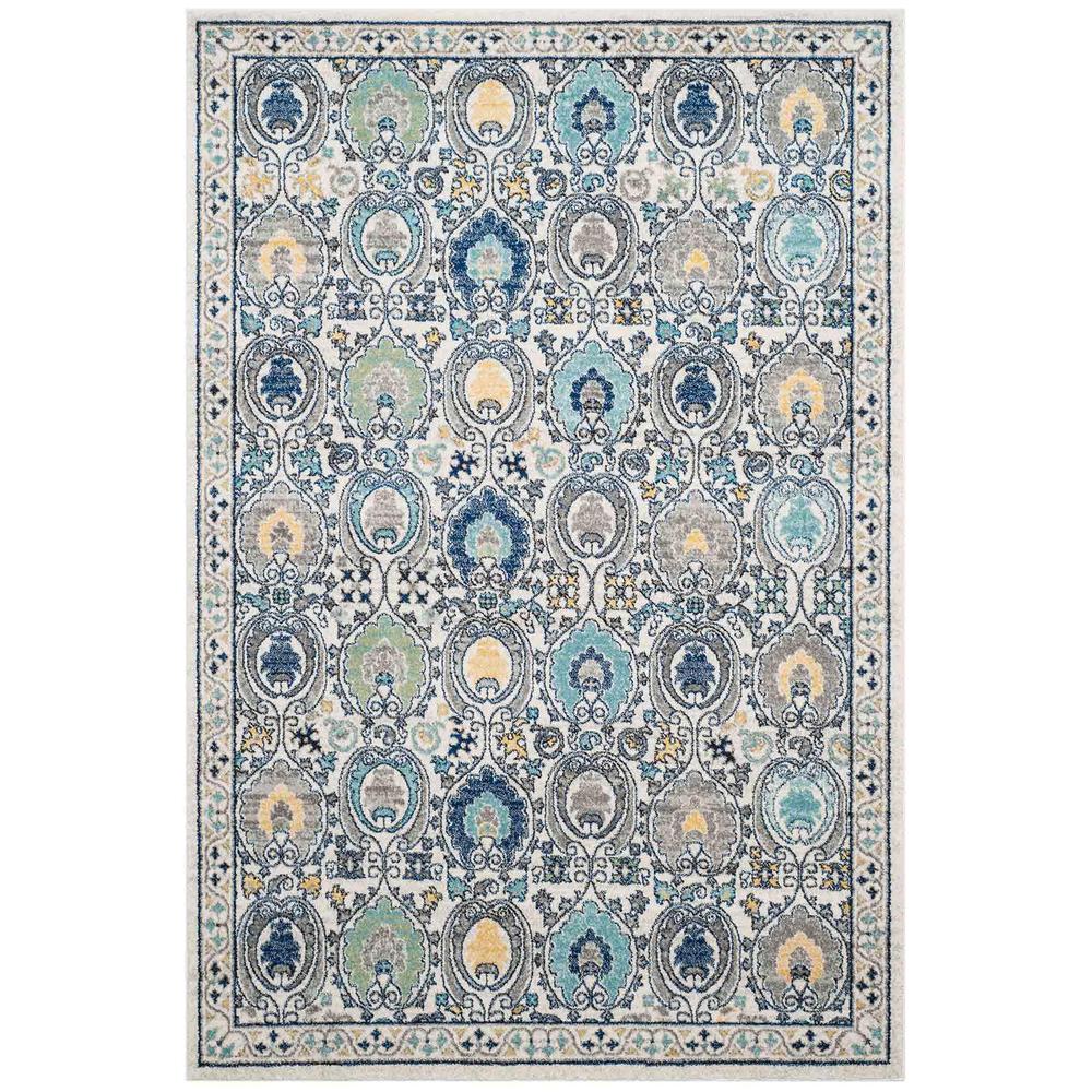 EVOKE, IVORY / GREY, 10' X 14', Area Rug, EVK251D-10. Picture 1