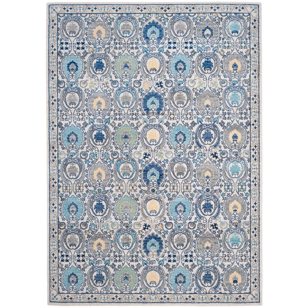 EVOKE, IVORY / GREY, 6'-7" X 9', Area Rug, EVK251D-6. Picture 1