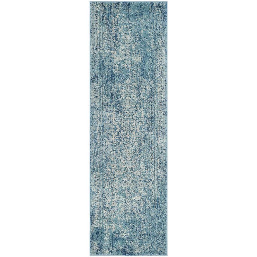 EVOKE, BLUE / IVORY, 2'-2" X 7', Area Rug, EVK256C-27. Picture 1