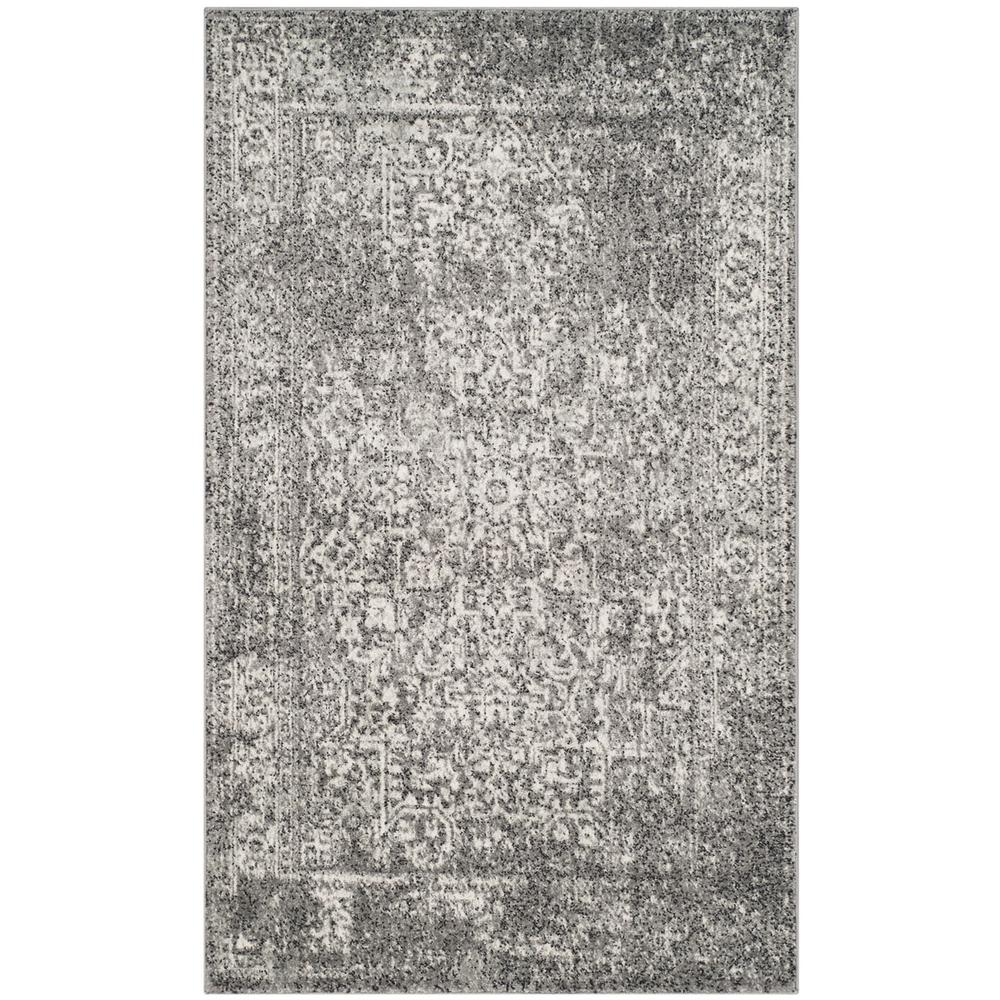 EVOKE, GREY / IVORY, 3' X 5', Area Rug, EVK256D-3. Picture 1