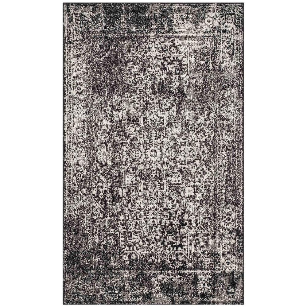 EVOKE, BLACK / GREY, 2'-2" X 4', Area Rug. Picture 1