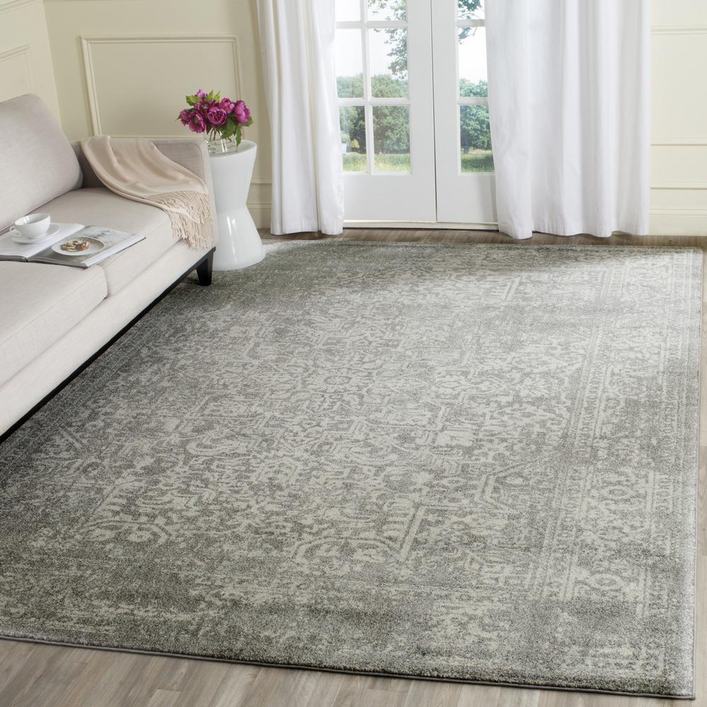 EVOKE, SILVER / IVORY, 11' X 15', Area Rug, EVK256S-1115. Picture 1