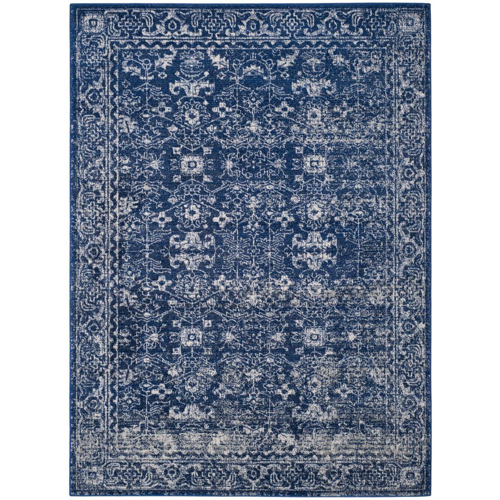 EVOKE, NAVY / IVORY, 6'-7" X 9', Area Rug, EVK270A-6. Picture 1