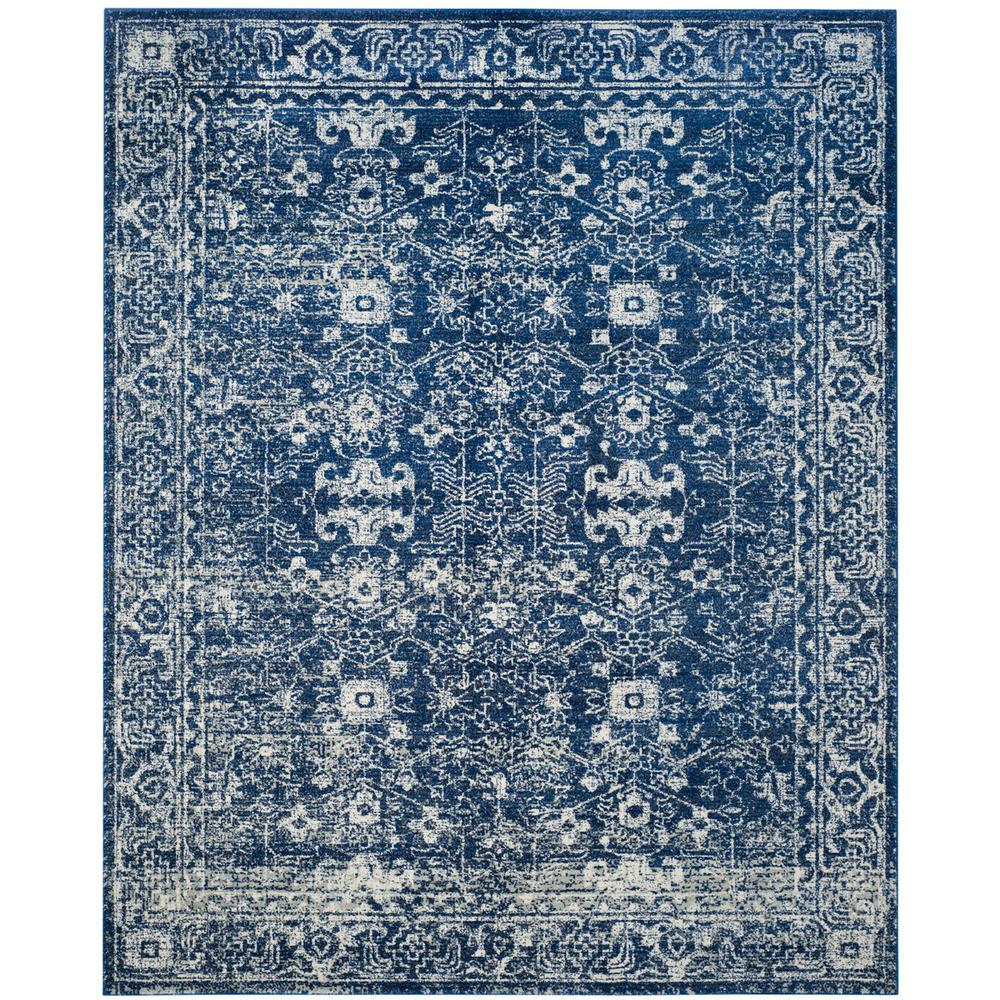 EVOKE, NAVY / IVORY, 11' X 15', Area Rug, EVK270A-1115. Picture 1