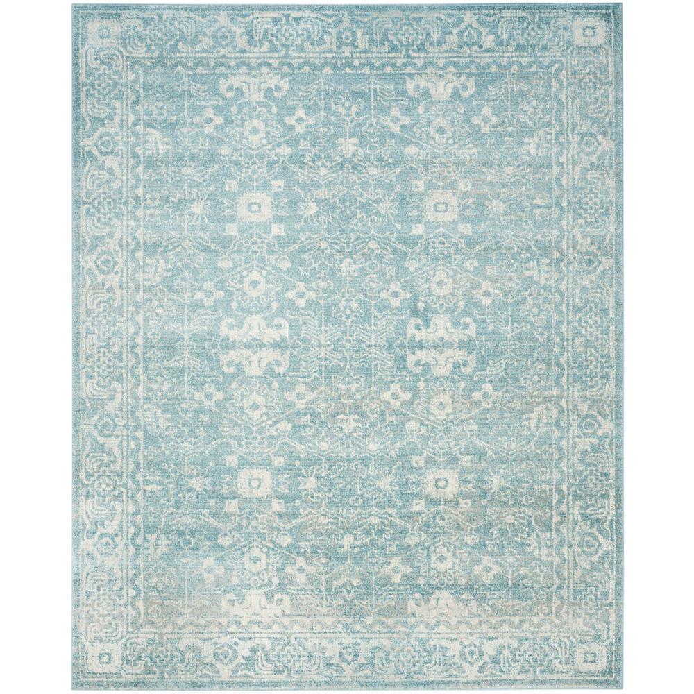 EVOKE, LIGHT BLUE / IVORY, 8' X 10', Area Rug, EVK270D-8. Picture 1