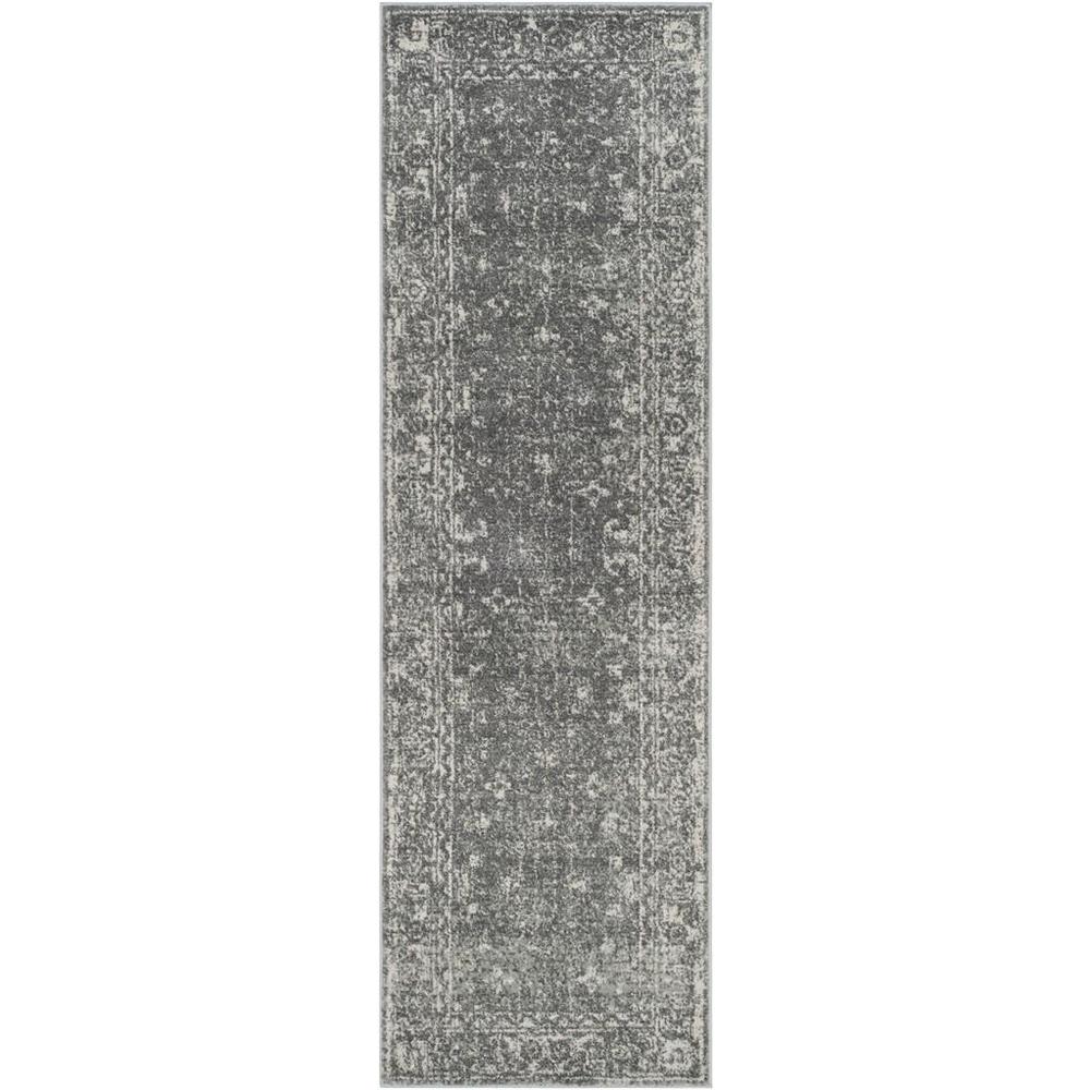 EVOKE, GREY / IVORY, 2'-2" X 7', Area Rug, EVK270S-27. Picture 1
