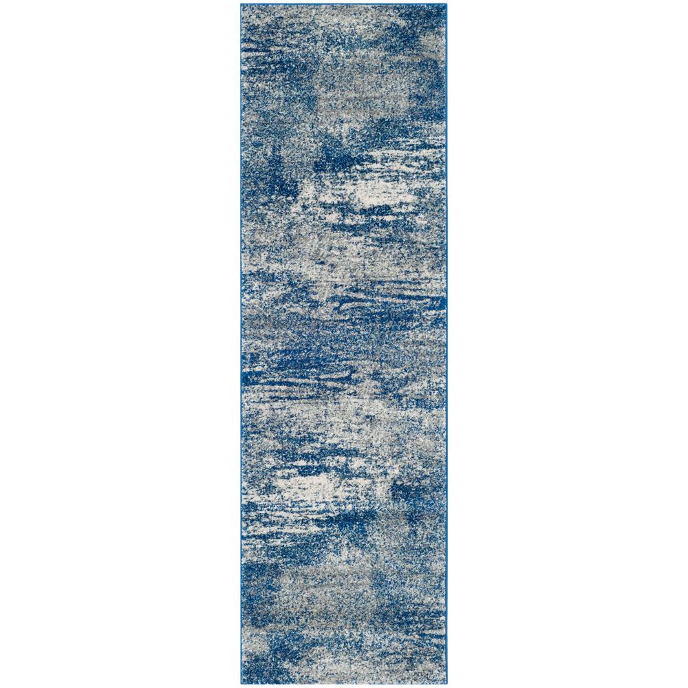 EVOKE, NAVY / IVORY, 2'-2" X 7', Area Rug, EVK272A-27. Picture 1