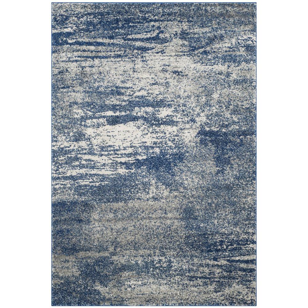 EVOKE, NAVY / IVORY, 5'-1" X 7'-6", Area Rug, EVK272A-5. Picture 1