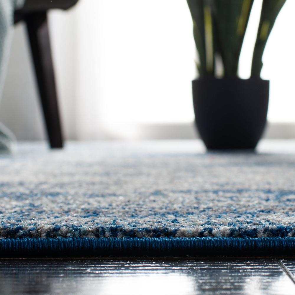 EVOKE, NAVY / IVORY, 2'-2" X 7', Area Rug, EVK272A-27. Picture 2