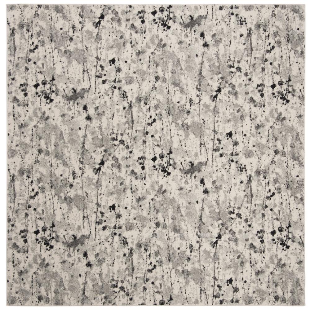 EVOKE, IVORY / GREY, 6'-7" X 6'-7" Square, Area Rug, EVK284F-7SQ. Picture 1