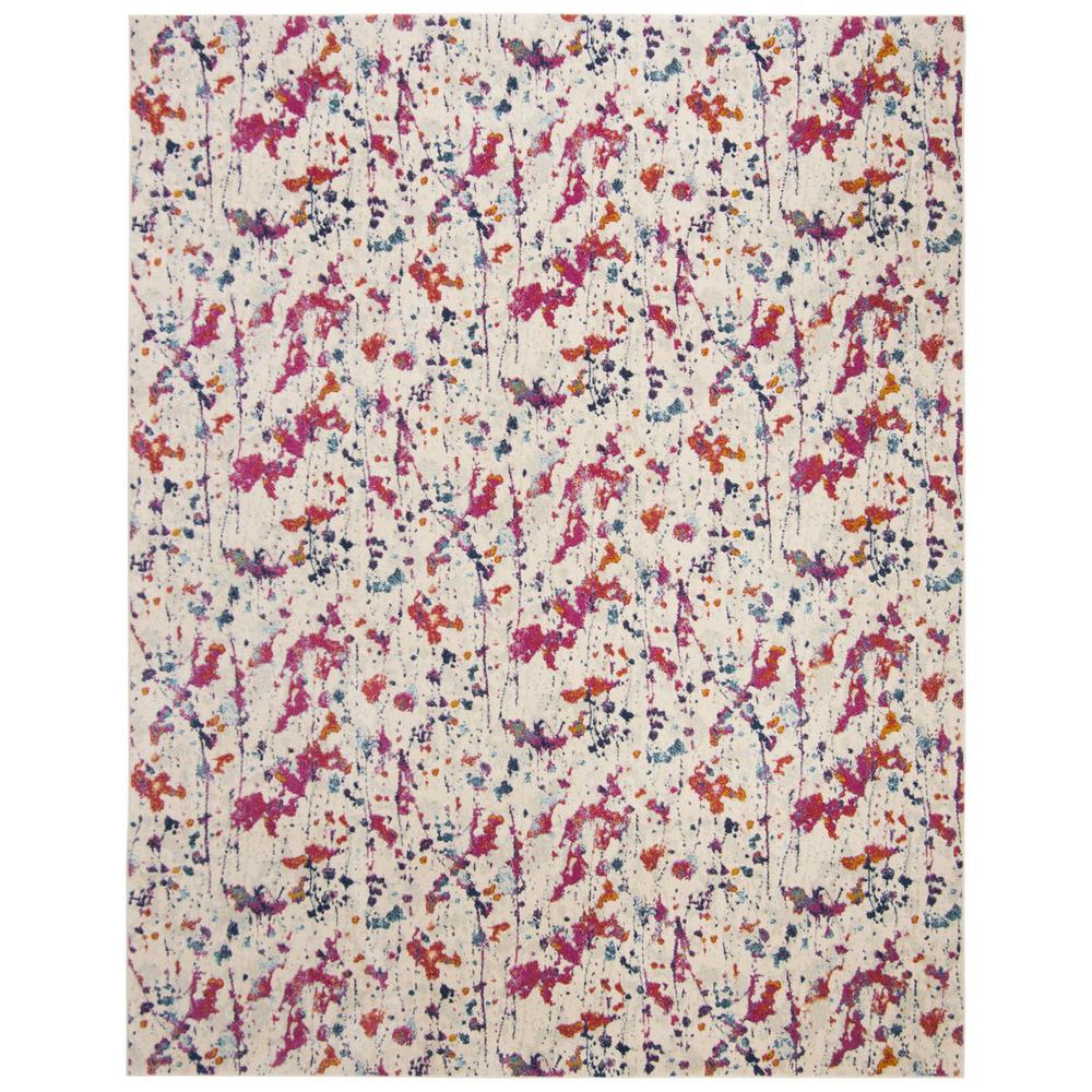 EVOKE, IVORY / RED, 8' X 10', Area Rug. Picture 1