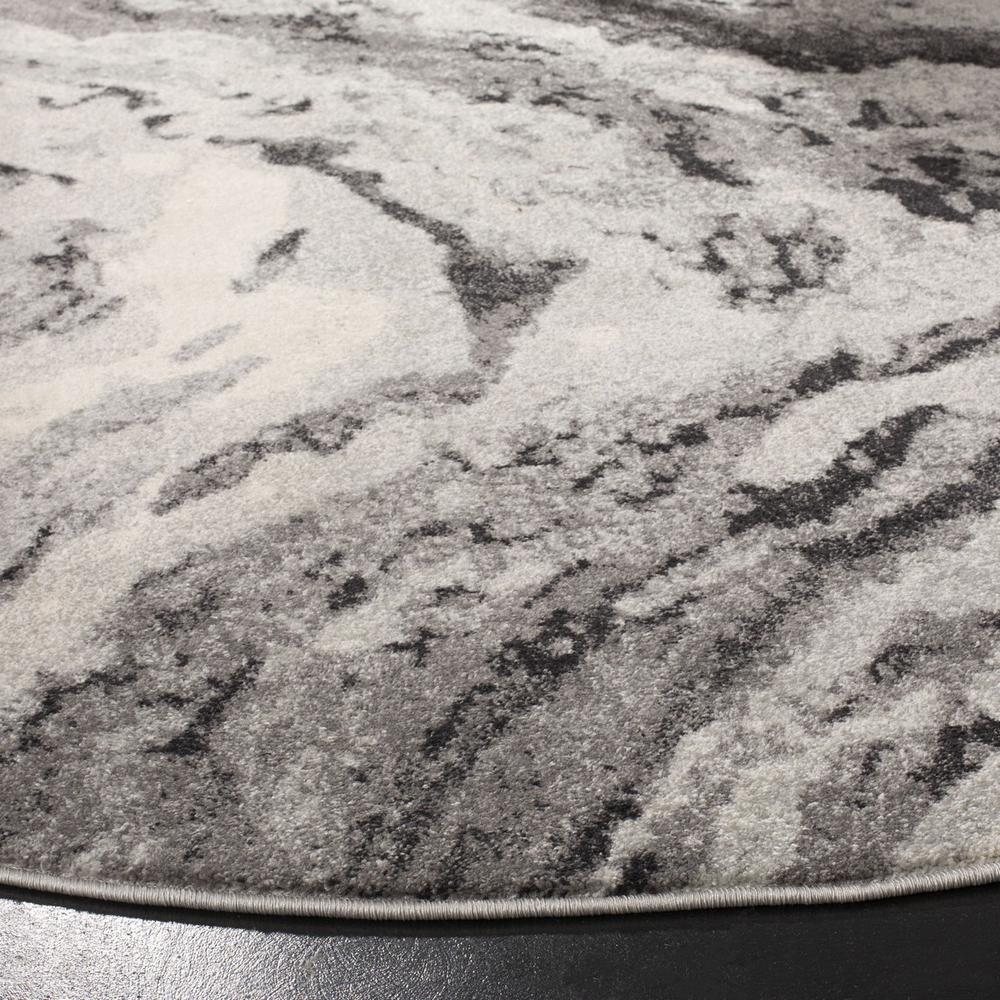 EVOKE, IVORY / GREY, 6'-7" X 6'-7" Round, Area Rug, EVK285F-7R. Picture 1