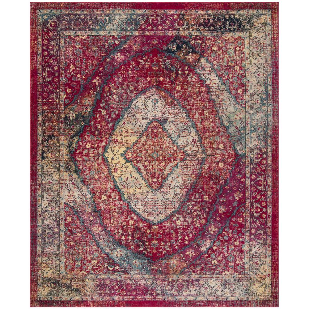 EVOKE, FUCHSIA / IVORY, 8' X 10', Area Rug. Picture 1
