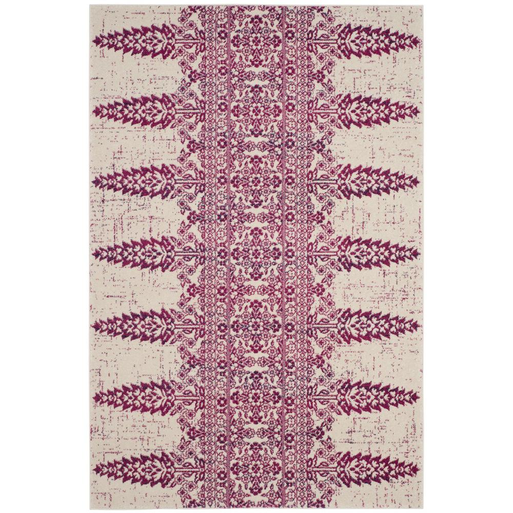 EVOKE, IVORY / FUCHSIA, 3' X 5', Area Rug, EVK521K-3. Picture 1