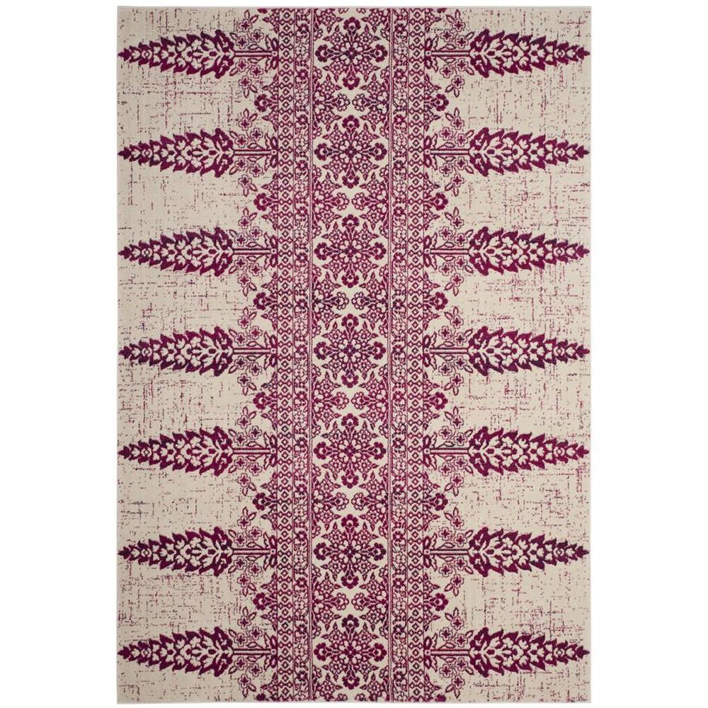 EVOKE, IVORY / FUCHSIA, 5'-1" X 7'-6", Area Rug, EVK521K-5. Picture 1