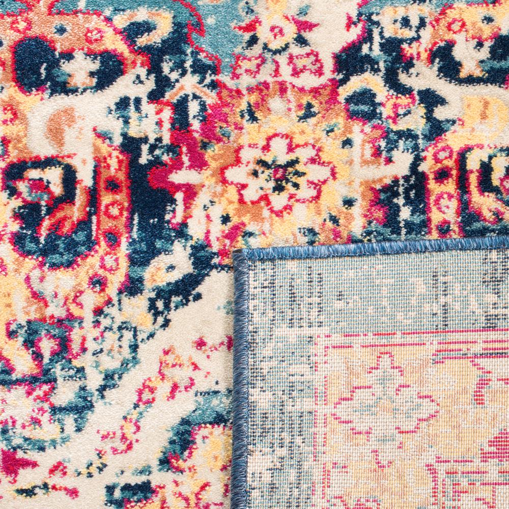 EVOKE, BLUE / FUCHSIA, 5'-1" X 7'-6", Area Rug, EVK523T-5. Picture 1