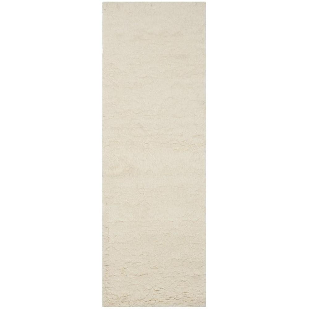 FLOKATI, IVORY, 2'-3" X 7', Area Rug. Picture 1