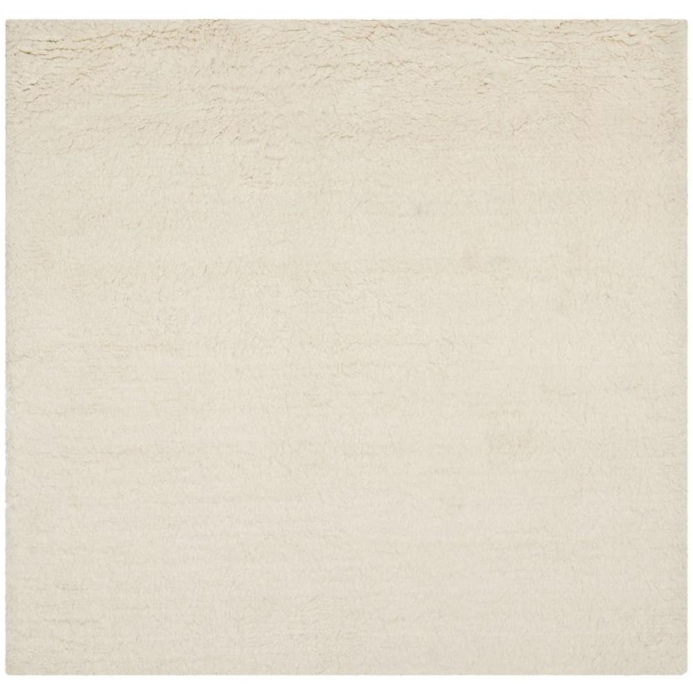 FLOKATI, IVORY, 6' X 6' Square, Area Rug. Picture 1