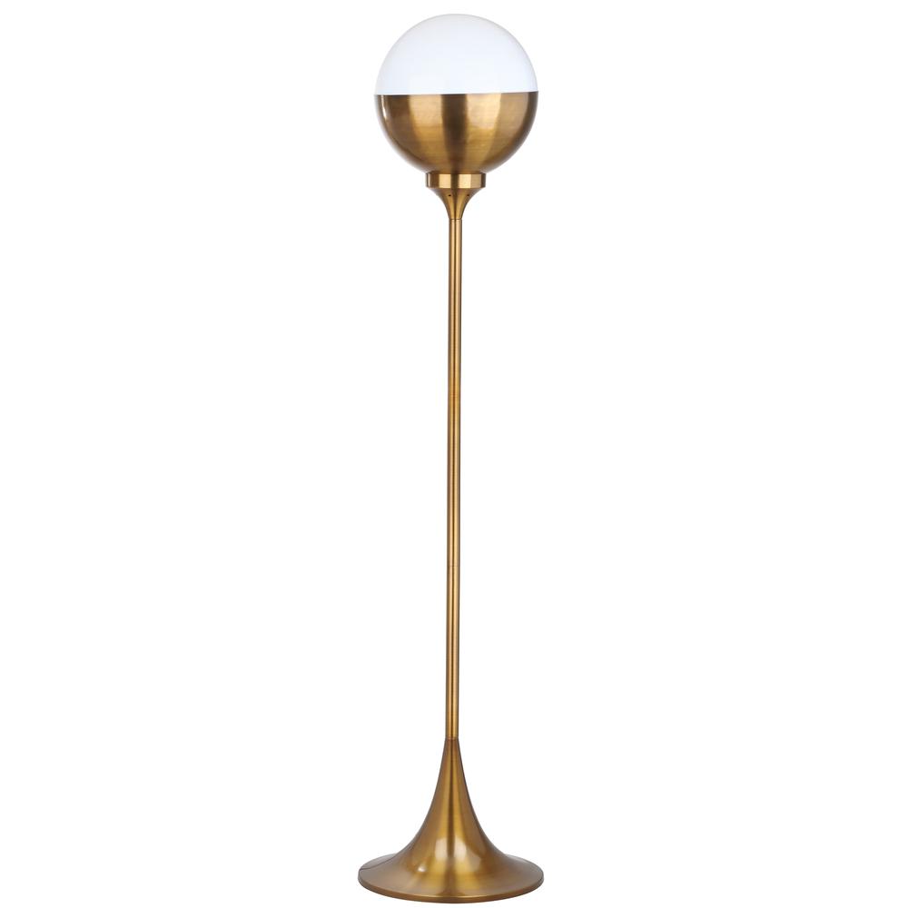Renato 63.5-Inch H Floor Lamp, Brass Gold. Picture 3