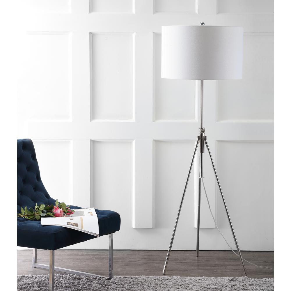 Cipriana Floor Lamp, Nickel. Picture 1