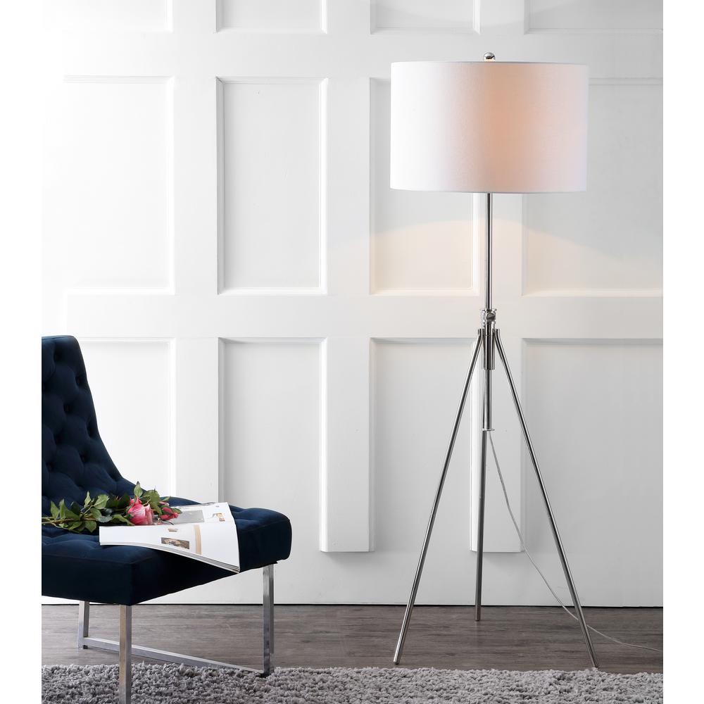 Cipriana Floor Lamp, Nickel. Picture 3