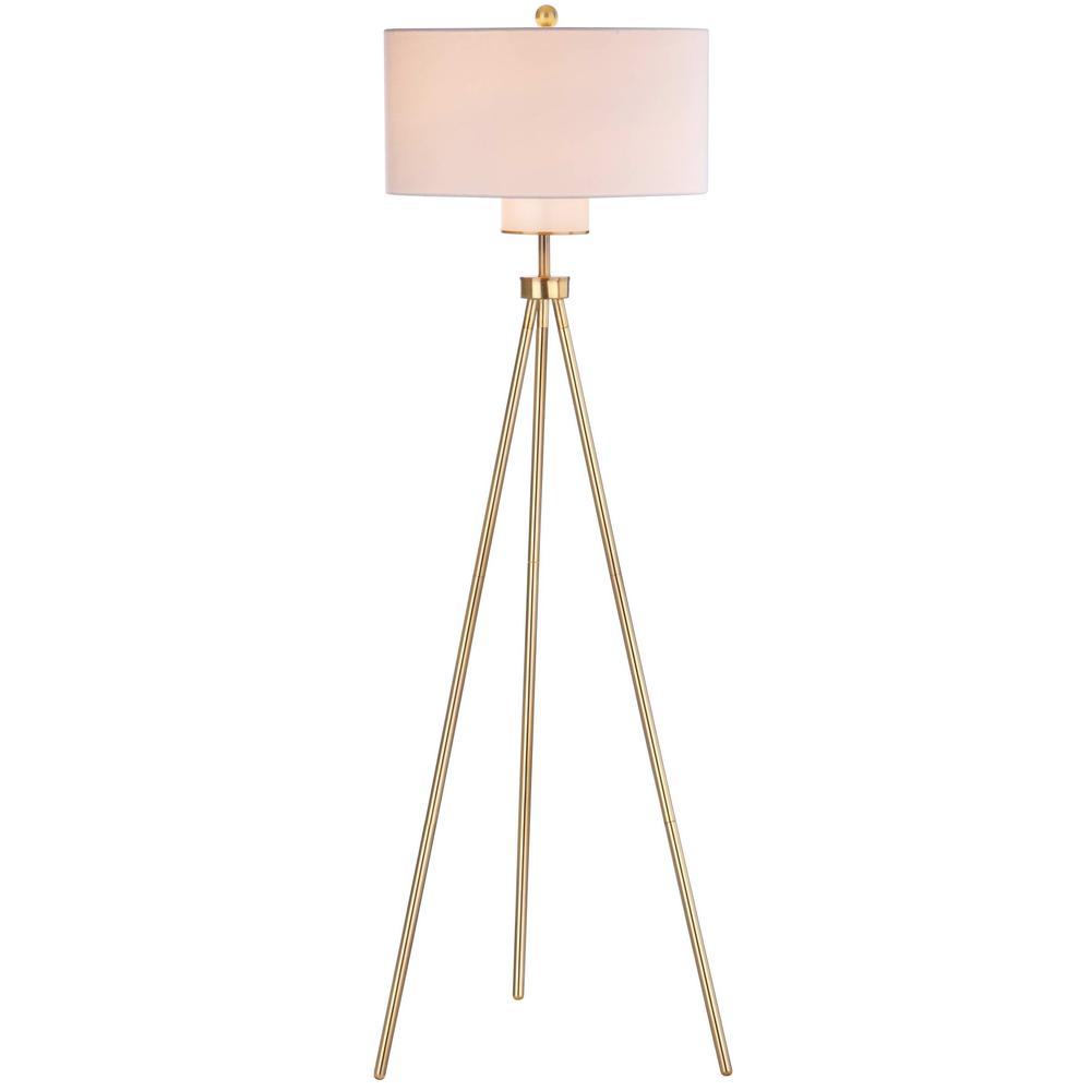 Enrica 66-Inch H Floor Lamp, Brass/Gold. Picture 5