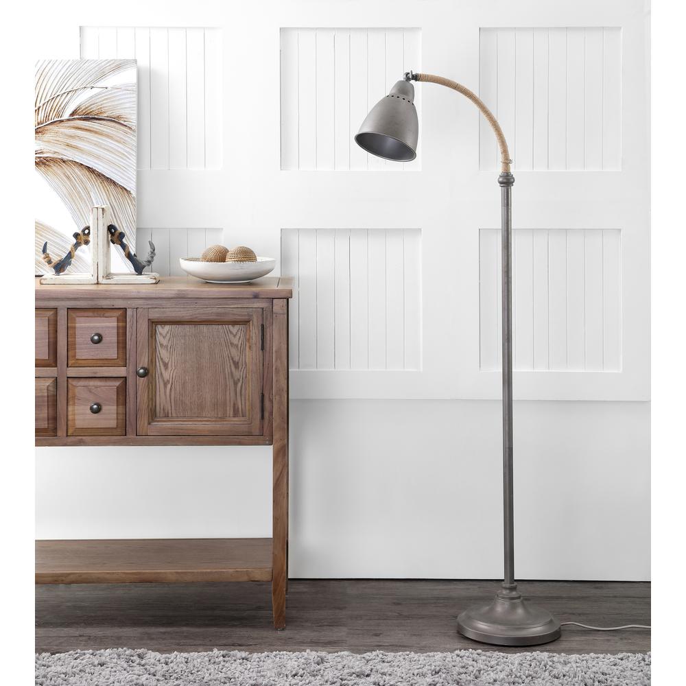 Naldo 60-Inch H Floor Lamp, Dark Grey. Picture 2