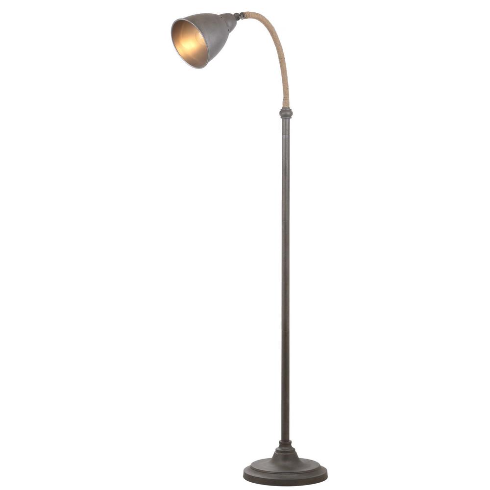 Naldo 60-Inch H Floor Lamp, Dark Grey. Picture 5
