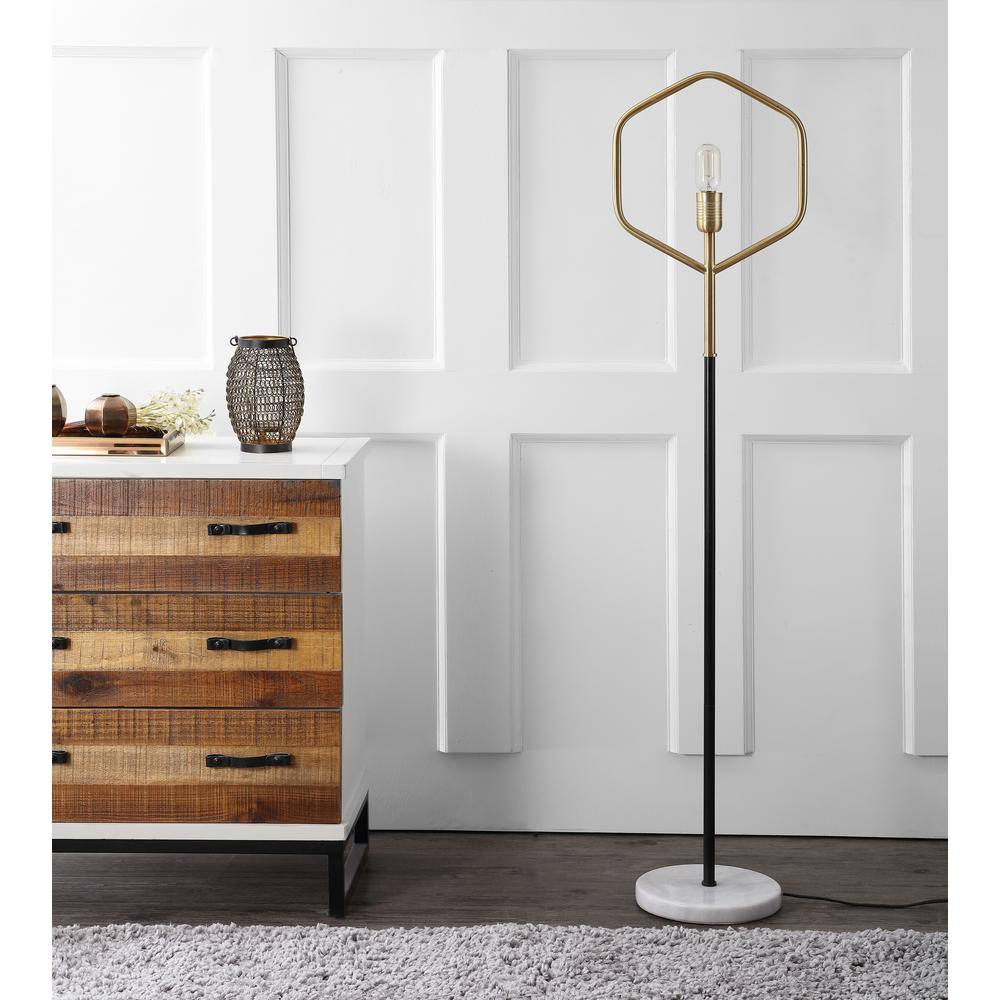 Mave Floor Lamp, Gold/Black. Picture 2
