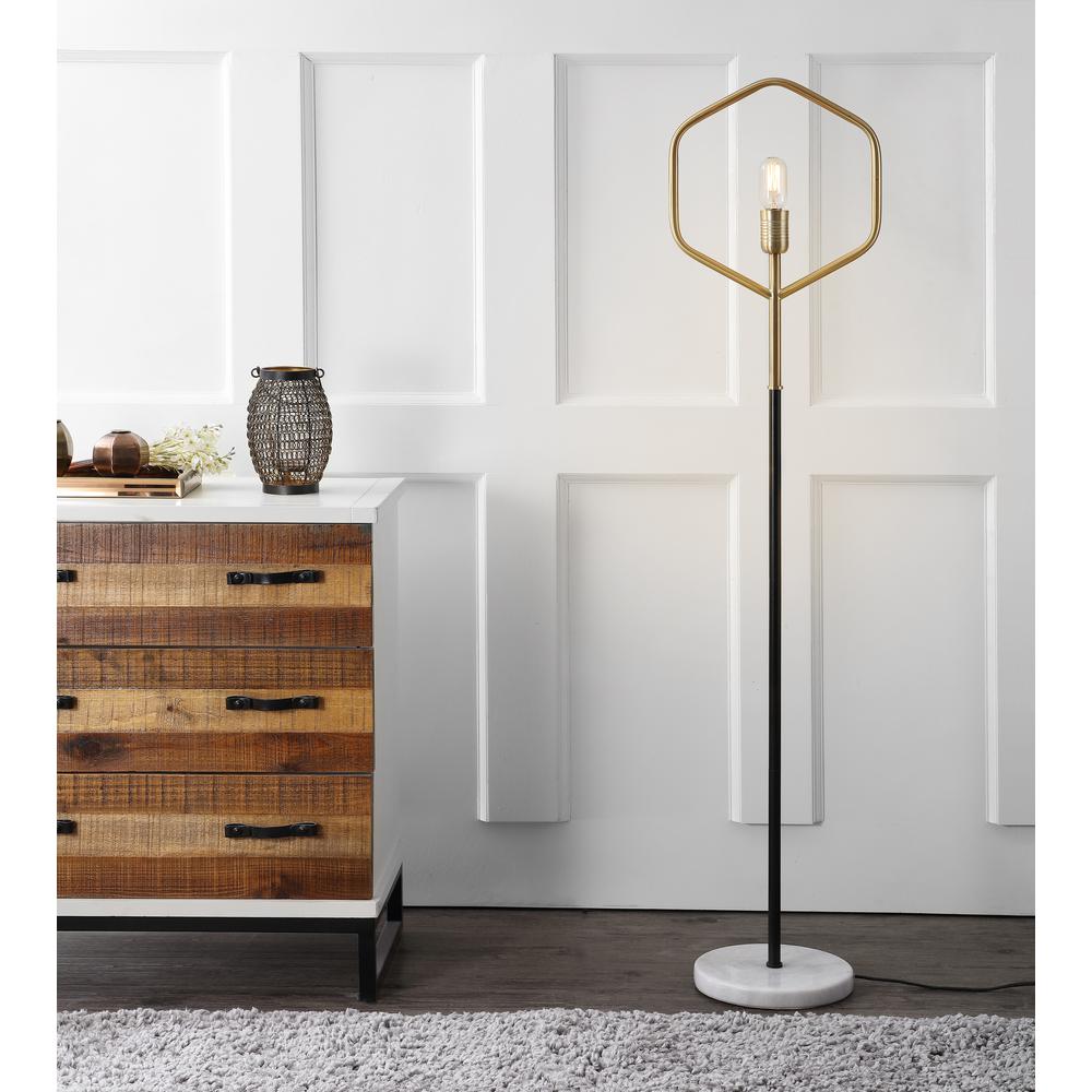 Mave Floor Lamp, Gold/Black. Picture 4