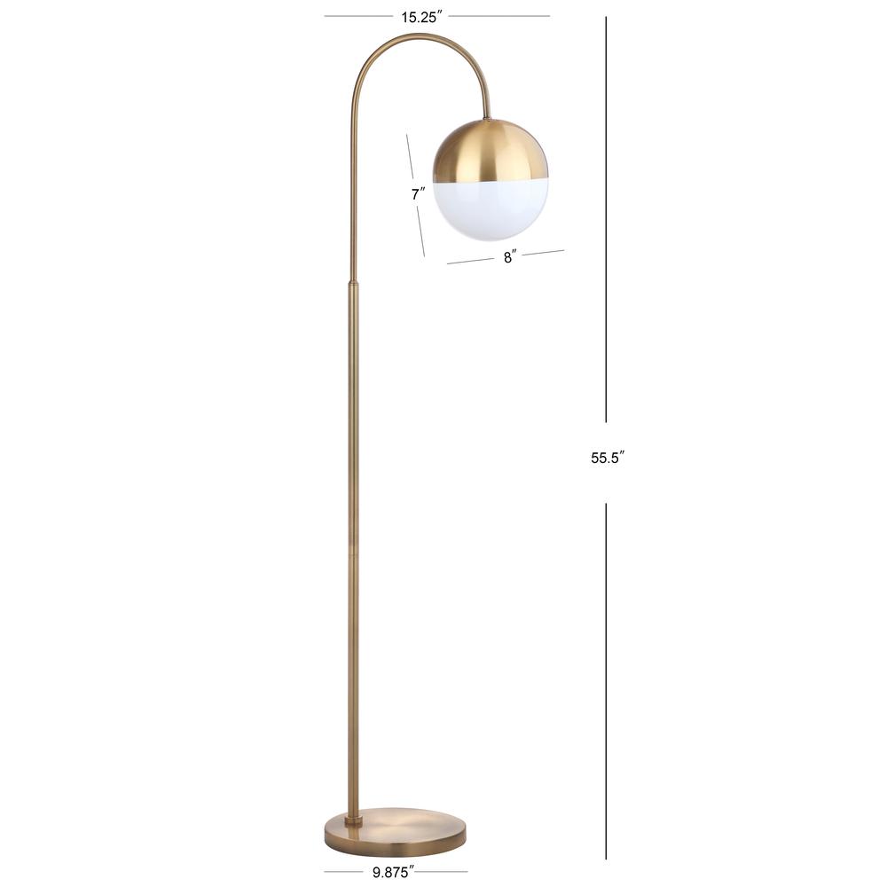 Jonas 55.5-Inch H Floor Lamp, Brass Gold. Picture 1