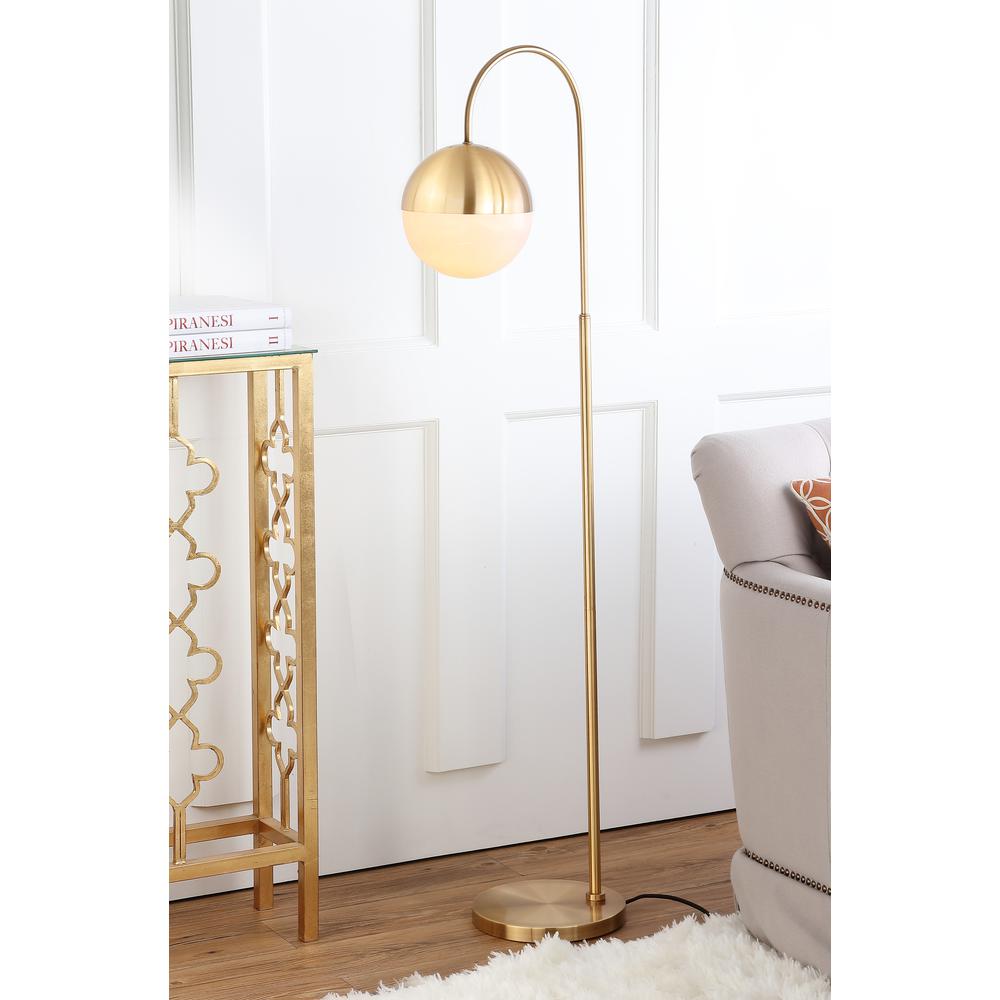 Jonas 55.5-Inch H Floor Lamp, Brass Gold. Picture 4