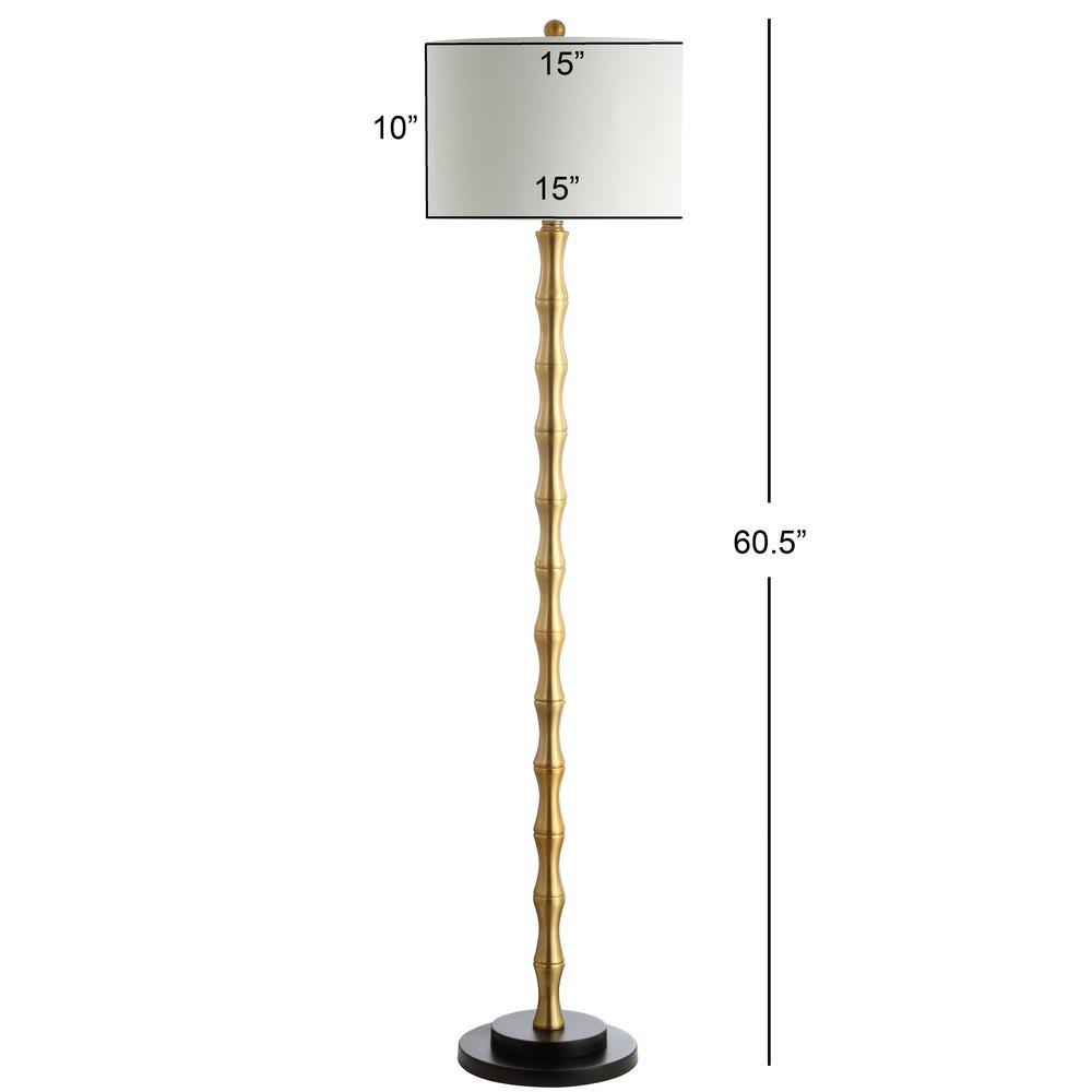 Kolten Floor Lamp, Antique Brass. Picture 1