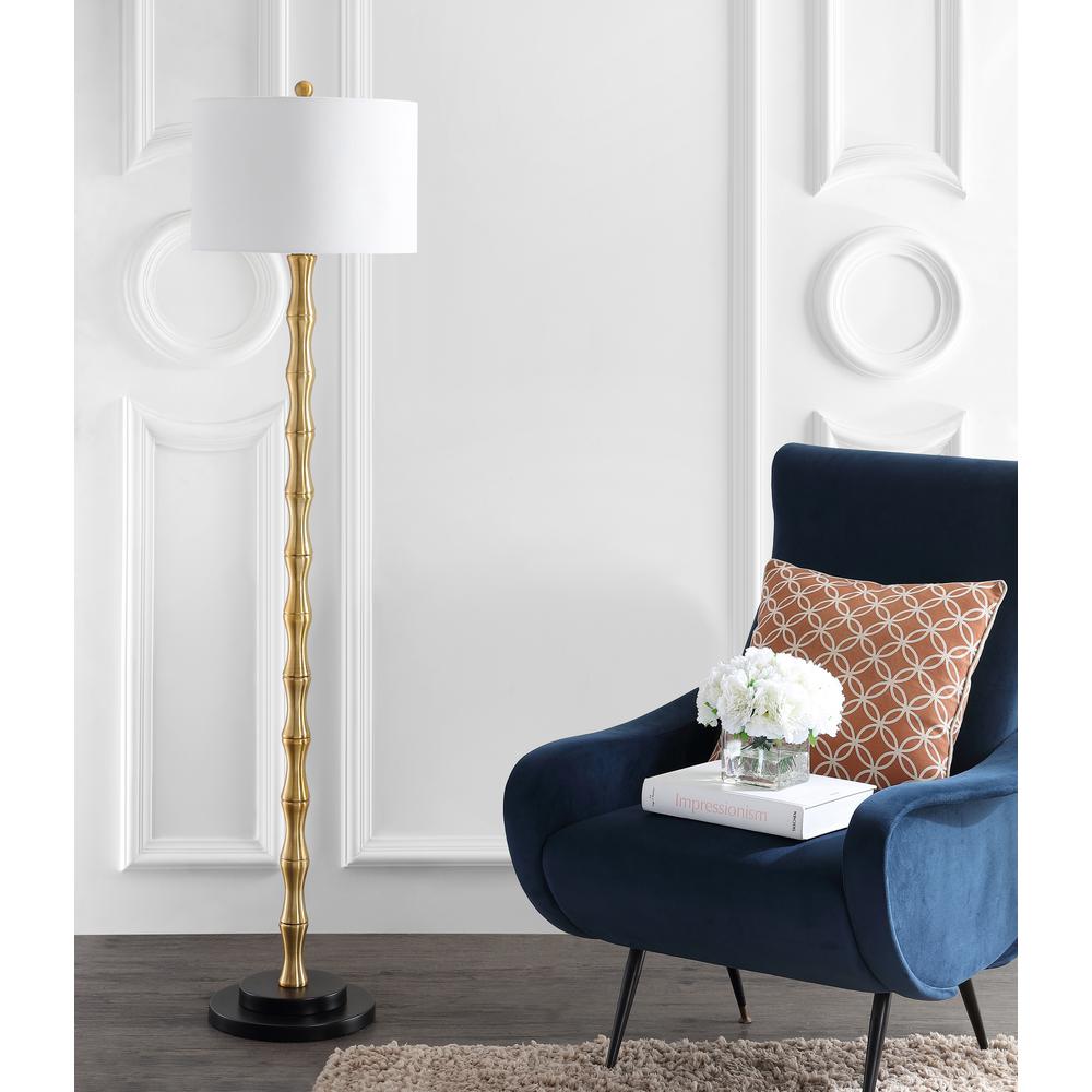 Kolten Floor Lamp, Antique Brass. Picture 2