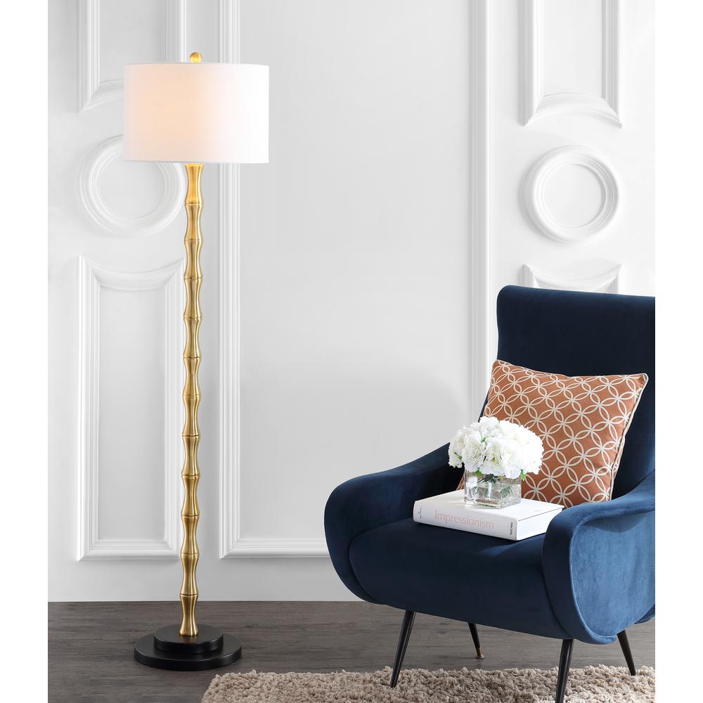 Kolten Floor Lamp, Antique Brass. Picture 4
