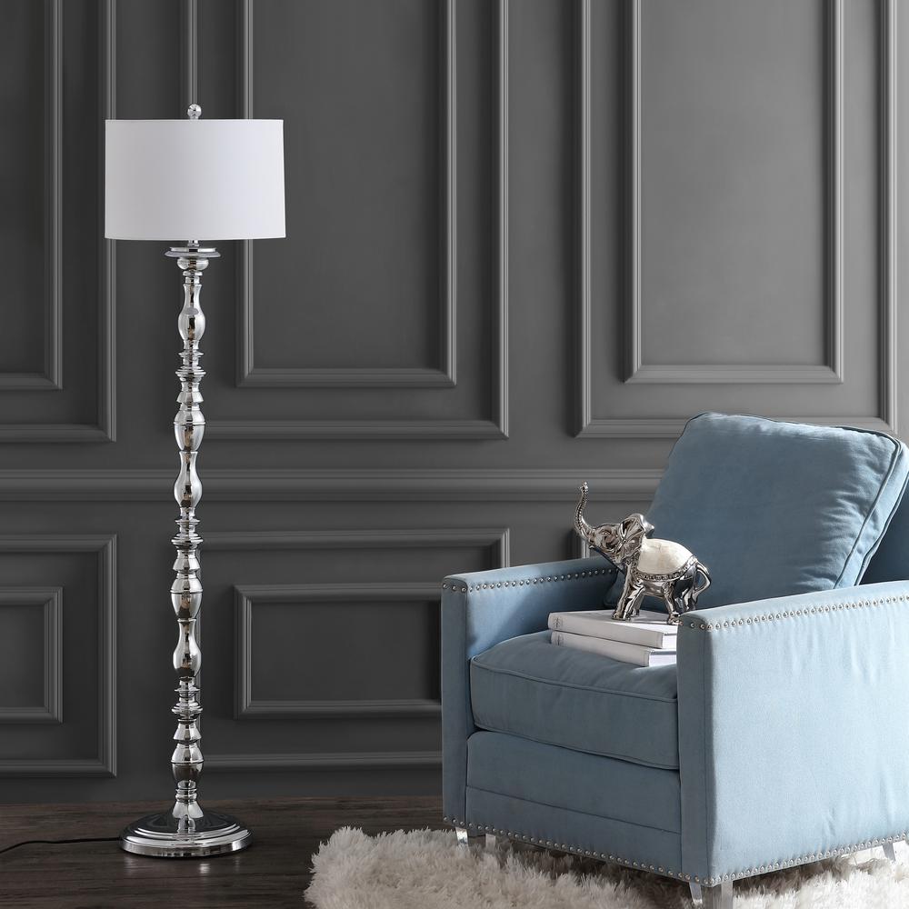 Wilhelmina Floor Lamp, Chrome. Picture 1