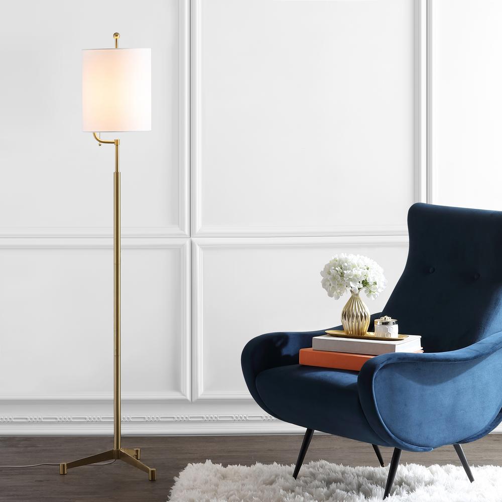 Ezekiel Floor Lamp, Brass Gold. Picture 3