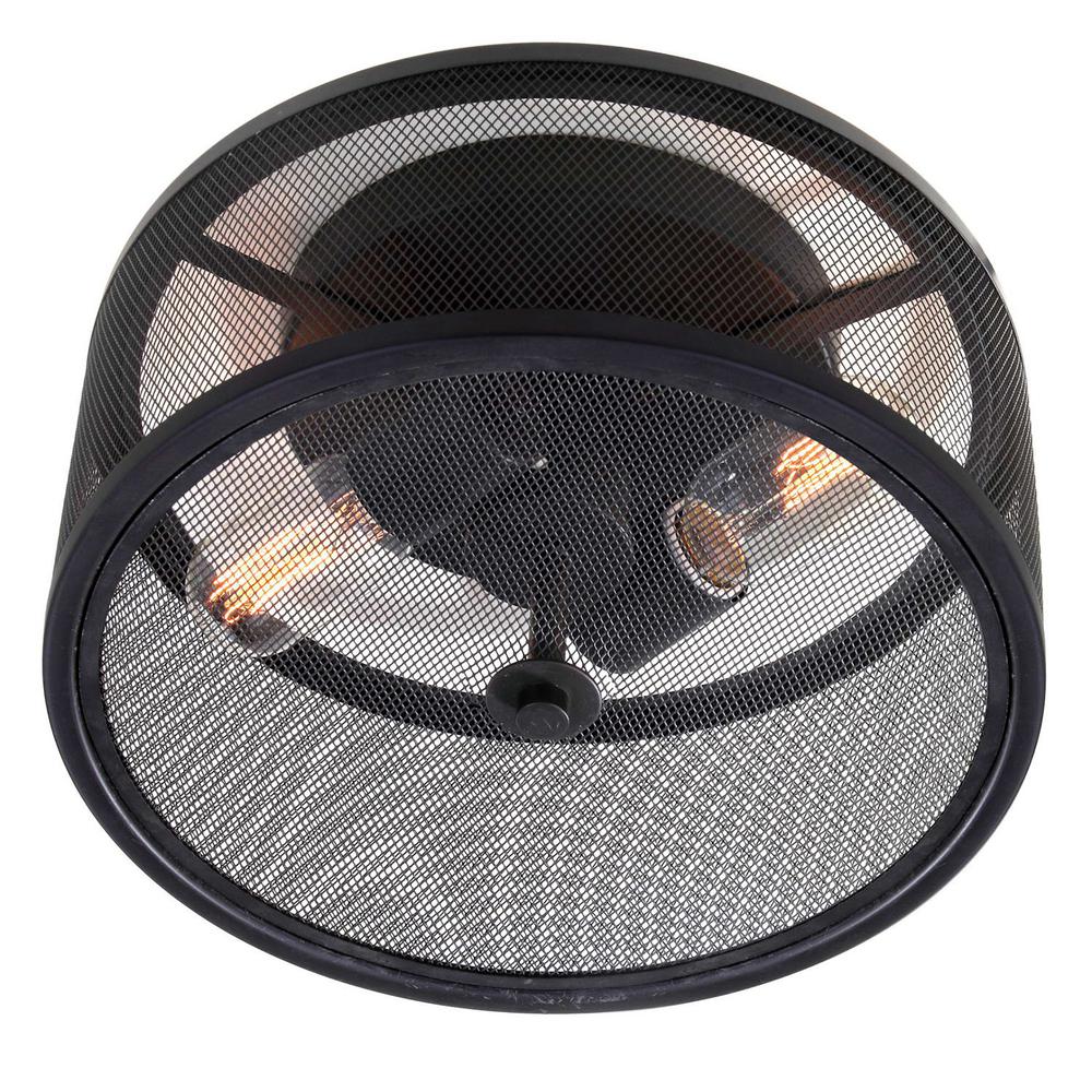 Albina Flush Mount, Black. Picture 2