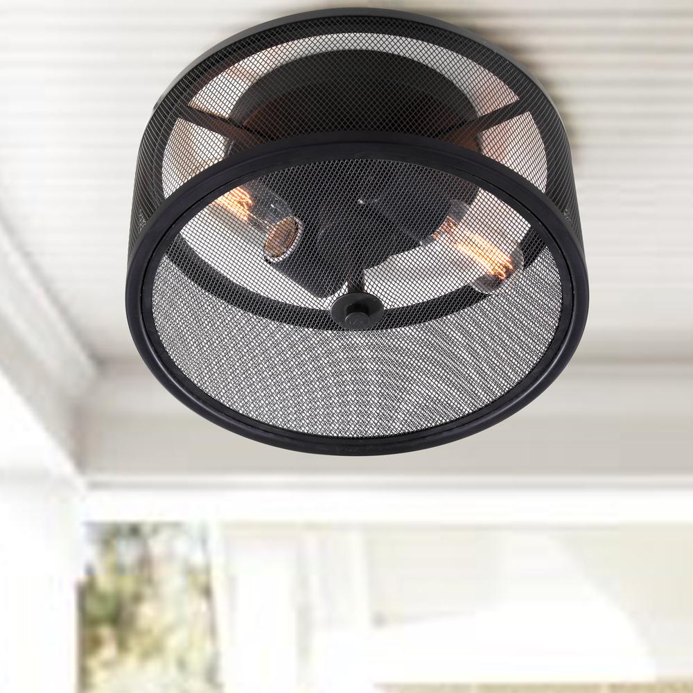 Albina Flush Mount, Black. Picture 1