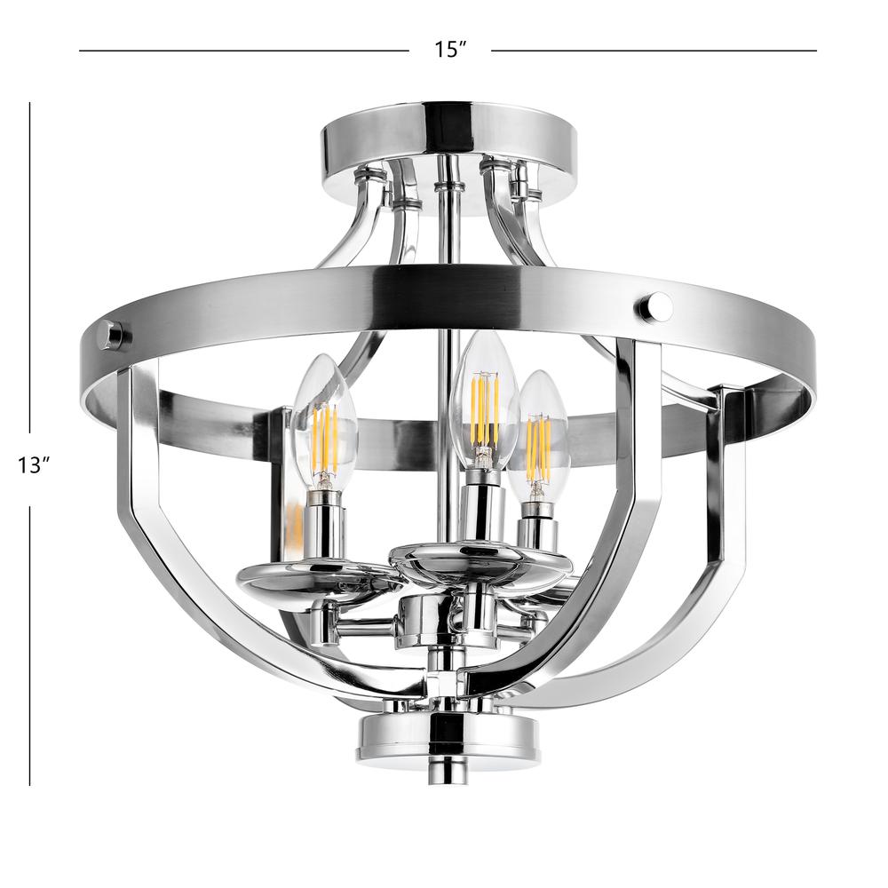 Vanda Flush Mount, Nickel Brass. Picture 1
