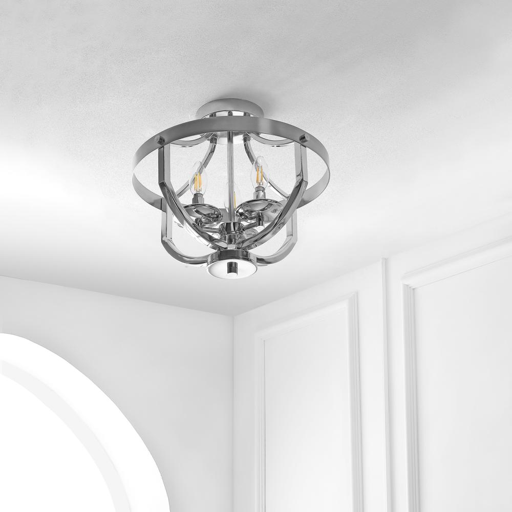 Vanda Flush Mount, Nickel Brass. Picture 2