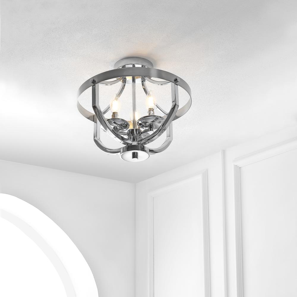 Vanda Flush Mount, Nickel Brass. Picture 4