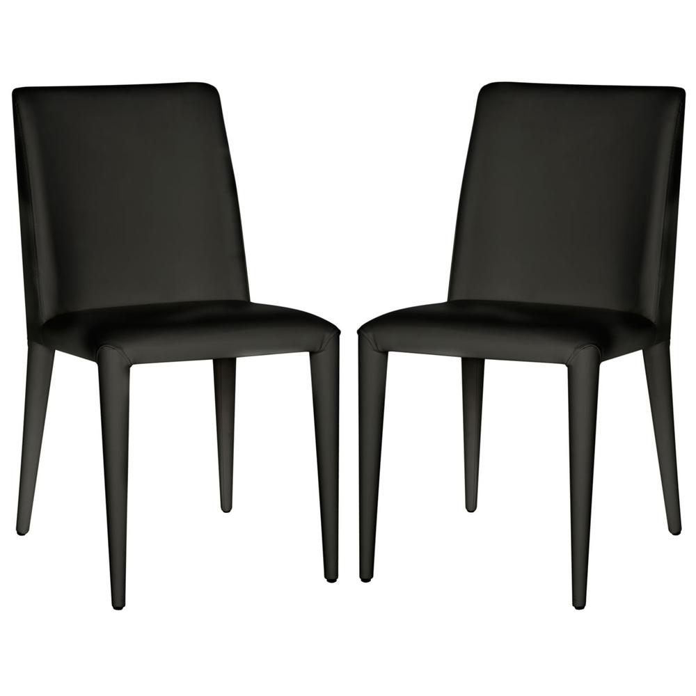GARRETSON 18'' LEATHER SIDE CHAIR, FOX2019B-SET2. Picture 1