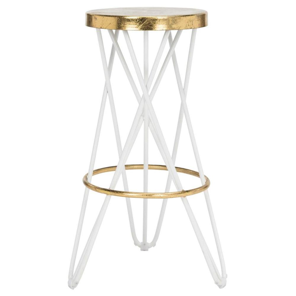 LORNA GOLD LEAF BAR STOOL, FOX3254A. Picture 1