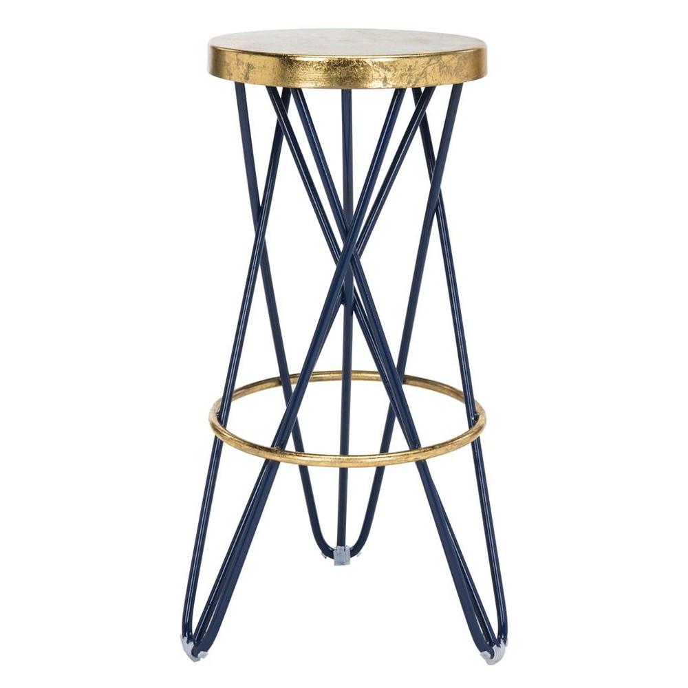 LORNA GOLD LEAF BAR STOOL, FOX3254B. Picture 1